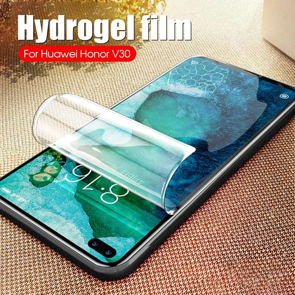 HD полное покрытие Гидрогелевая пленка для huawei Honor V30 Pro V 30 20 S V20 Защита экрана