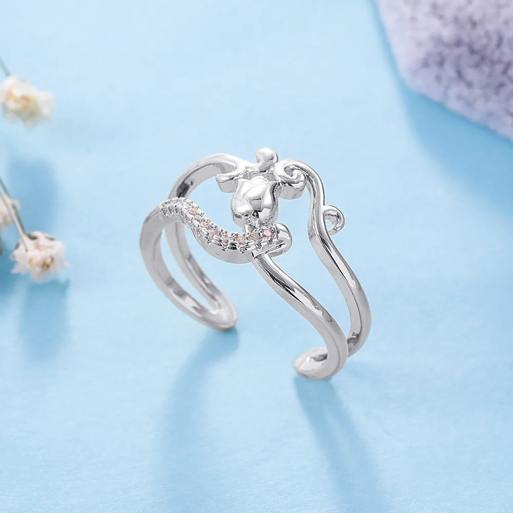 Double Heart Flowers Luxury Band Zircon Ring For Women Fashion Engagement CZ Crystal Finger Ring Female Wedding Jewelry Wholesle
Double Heart Flowers Luxury Band Zircon Ring For Women Fashion Engagement CZ Crystal Finger Ring Female Wedding Jewelry Wholesle