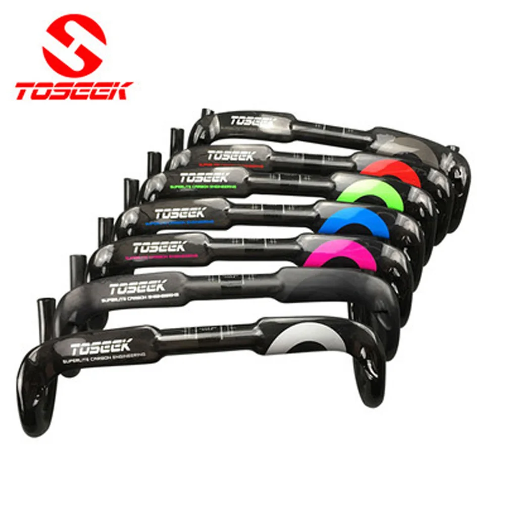 TOSEEK Bike Handlebar Ultrallight Carbon Fiber Racing Bend Bicycle 400/420/440mm For 31.8mm Clamp Diameter
TOSEEK Bike Handlebar Ultrallight Carbon Fiber Racing Bend Bicycle 400/420/440mm For 31.8mm Clamp Diameter