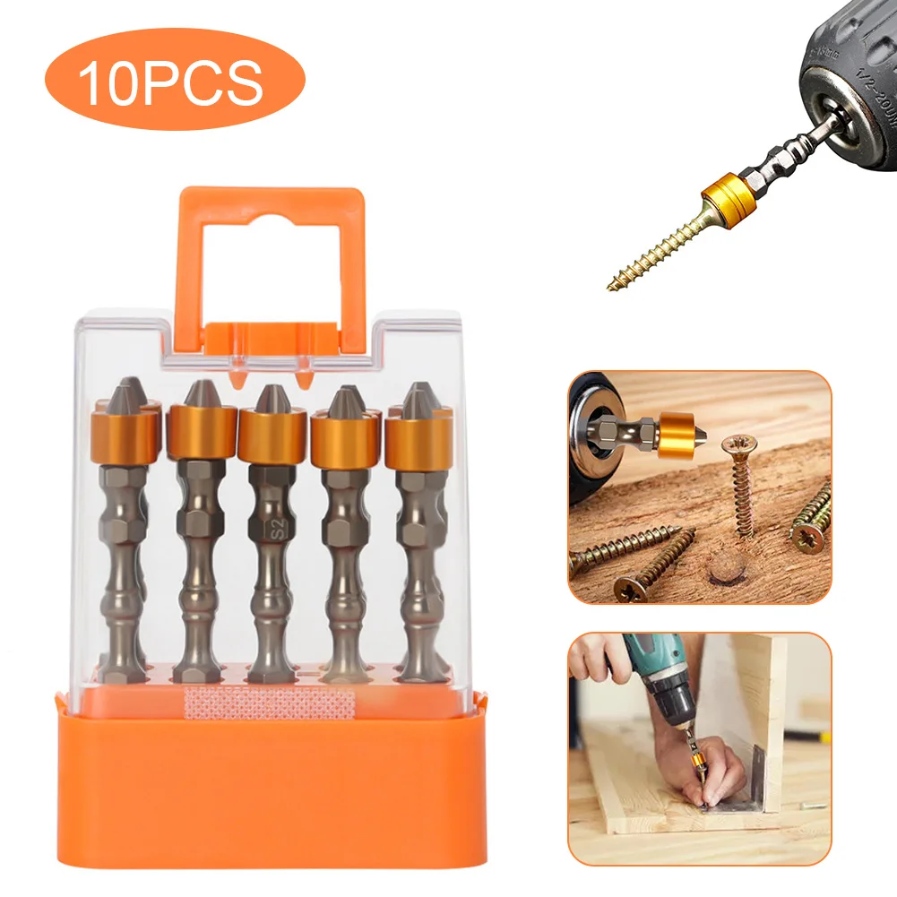 10Pcs PH2 Magnetic Electric Screwdriver Bits Anti Slip High Hardness Hex Shank Cross Head Screwdriver Bit Hand Tools 65mm
10Pcs PH2 Magnetic Electric Screwdriver Bits Anti Slip High Hardness Hex Shank Cross Head Screwdriver Bit Hand Tools 65mm