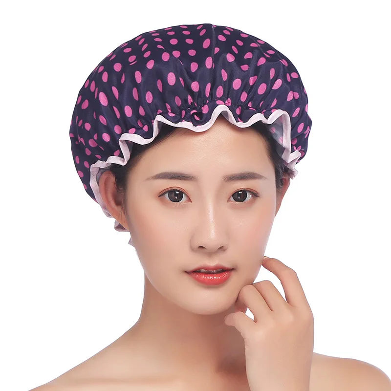Women Printing Dot Hair Cap Hat Supplies Bathroom Double-layer Chiffon Shower Waterproof Thick Cover Accessories
Women Printing Dot Hair Cap Hat Supplies Bathroom Double-layer Chiffon Shower Waterproof Thick Cover Accessories