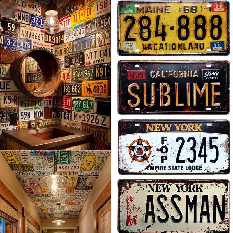 USA NEW YORK 125 Metal Tin Signs Car Number License Retro Home Decor For Bar Cafe Garage Wall Painting Plate 30x15cm A925
USA NEW YORK 125 Metal Tin Signs Car Number License Retro Home Decor For Bar Cafe Garage Wall Painting Plate 30x15cm A925