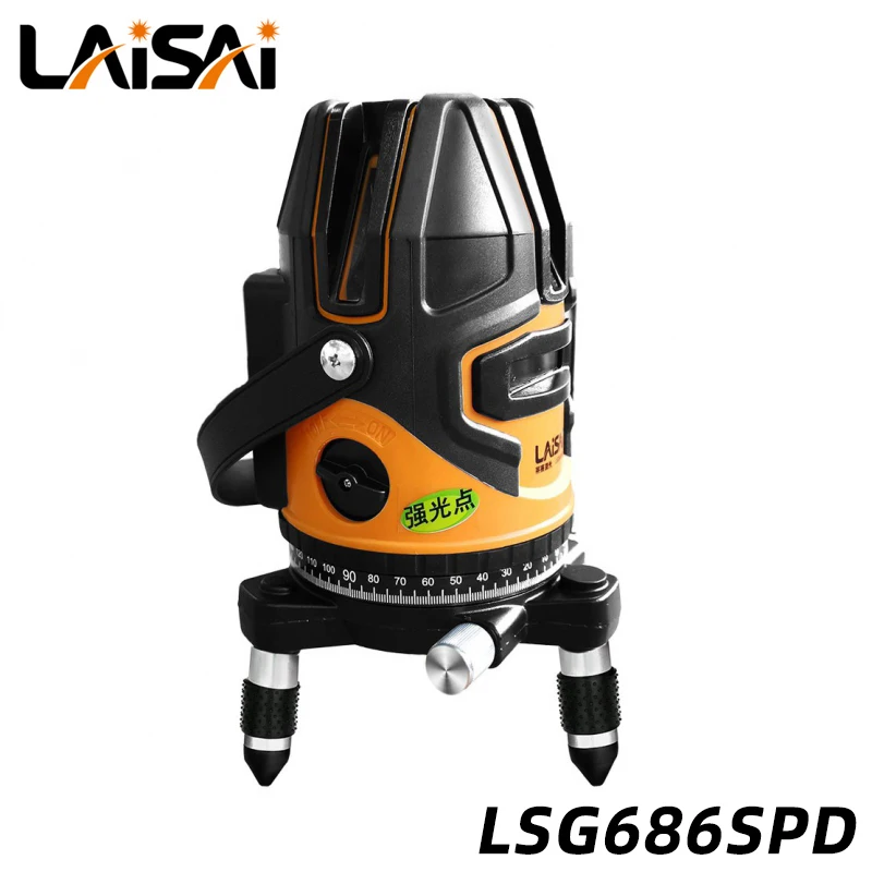 LAISAI Laser Level LSG686SPD Green Light 5-Line High-Precision Outdoor Scribing Instrument
LAISAI Laser Level LSG686SPD Green Light 5-Line High-Precision Outdoor Scribing Instrument