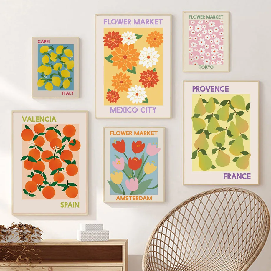 Abstract Flower Market Orange Lemon Fruit Wall Art Canvas Painting Nordic Posters And Prints Wall Pictures For Living Room Decor
Abstract Flower Market Orange Lemon Fruit Wall Art Canvas Painting Nordic Posters And Prints Wall Pictures For Living Room Decor