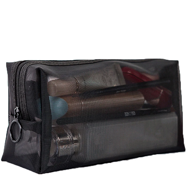 1PC Black Women Men Necessary Cosmetic Bag Transparent Travel Organizer Fashion Small Large Black Toiletry Bags Makeup Pouch
1PC Black Women Men Necessary Cosmetic Bag Transparent Travel Organizer Fashion Small Large Black Toiletry Bags Makeup Pouch