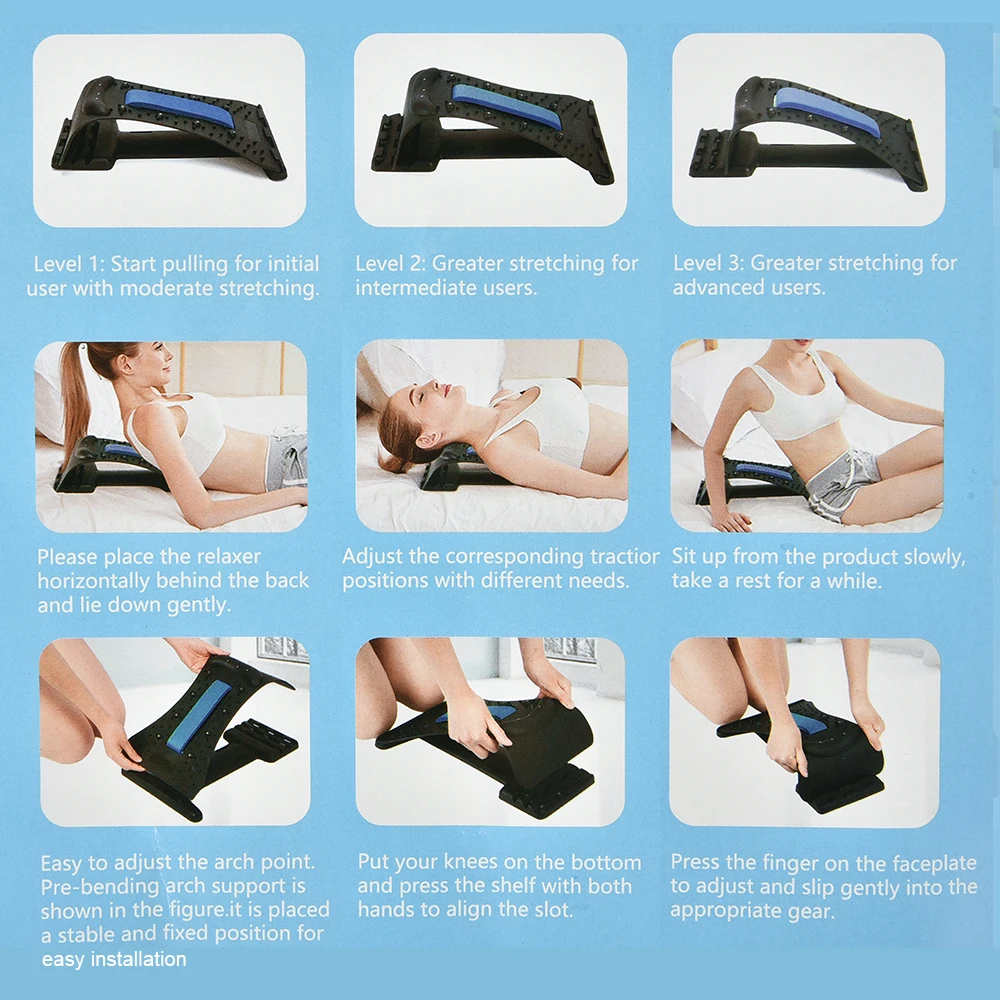 Neck Massager Magic Back Massager Stretcher Fitness Lumbar Neck Support Stretch Equipment Relaxation Pain Relief Chiropractic
Neck Massager Magic Back Massager Stretcher Fitness Lumbar Neck Support Stretch Equipment Relaxation Pain Relief Chiropractic