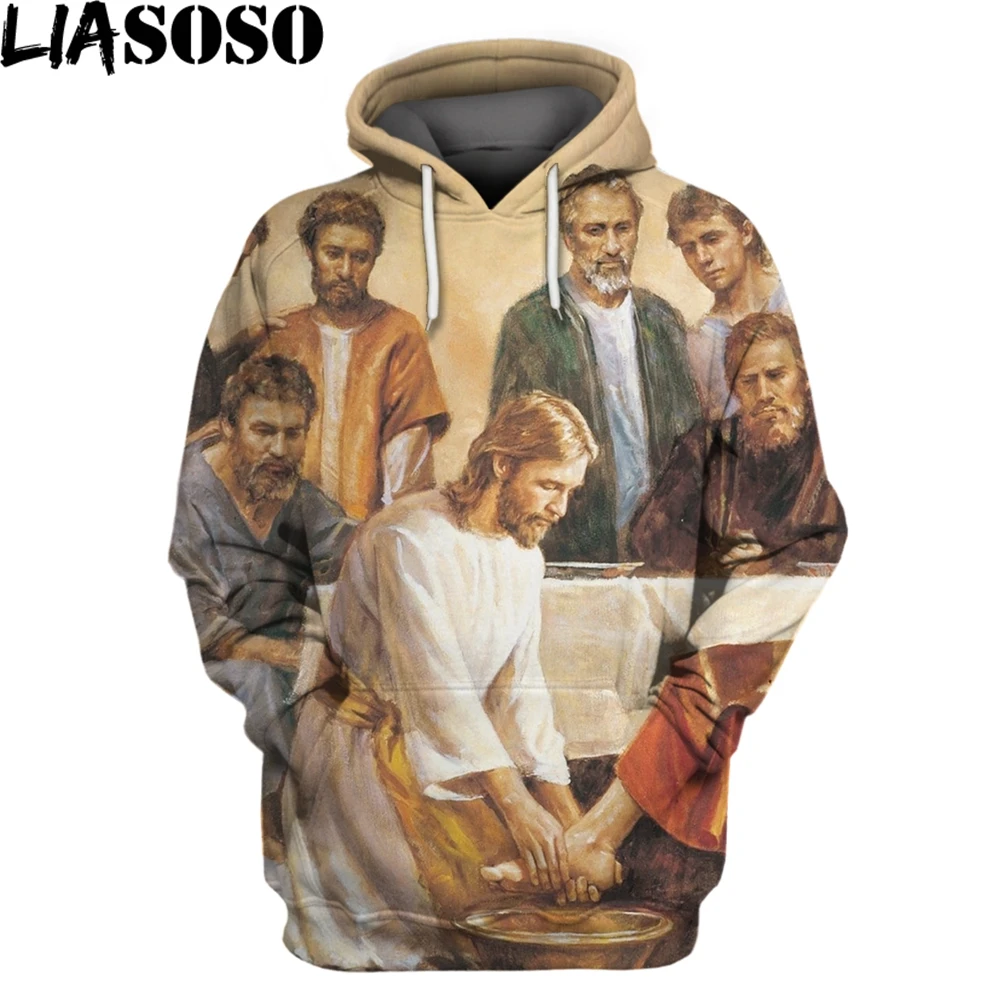 LIASOSO Jesus 3D Print Hooded Sweater Women Men Sweatshirt Long Sleeve Christian painting oversize Comfortable All-match Sports
LIASOSO Jesus 3D Print Hooded Sweater Women Men Sweatshirt Long Sleeve Christian painting oversize Comfortable All-match Sports