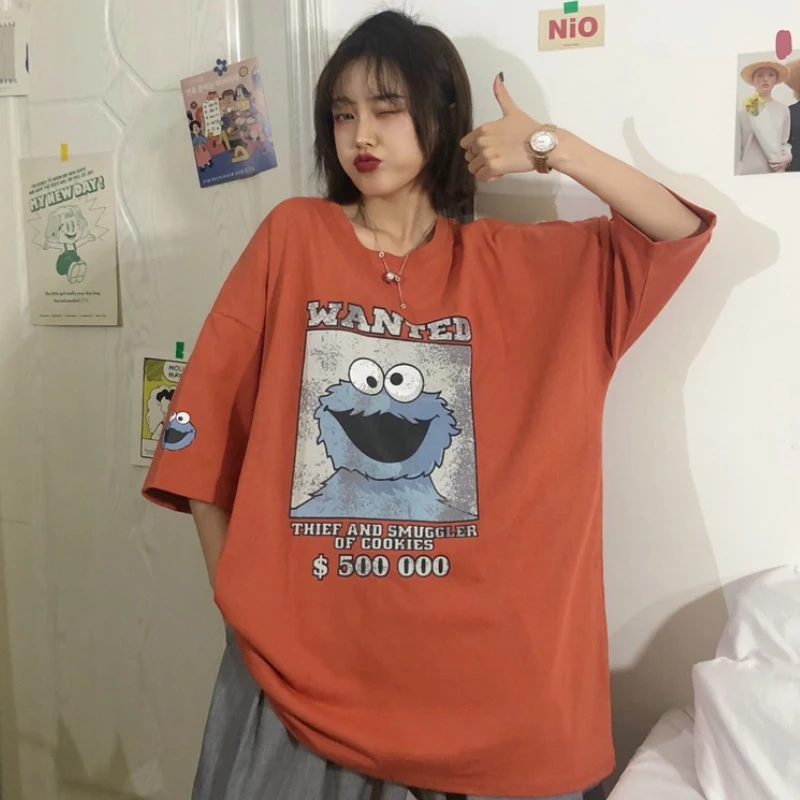 Cartoon Comic Graphic T-shirt Unisex Couple Vintage Harajuku Top Short Sleeve Korean Clothes Oversized Clothes for Girls 2021
Cartoon Comic Graphic T-shirt Unisex Couple Vintage Harajuku Top Short Sleeve Korean Clothes Oversized Clothes for Girls 2021