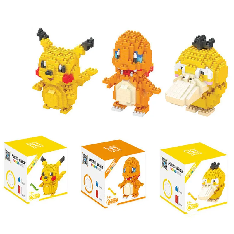 TAKARA TOMY Pokemon Building Blocks Micro-Diamond Pikachu Psyduck Charmander Figurines Toys Kids Brinquedos Xmas Gift
TAKARA TOMY Pokemon Building Blocks Micro-Diamond Pikachu Psyduck Charmander Figurines Toys Kids Brinquedos Xmas Gift