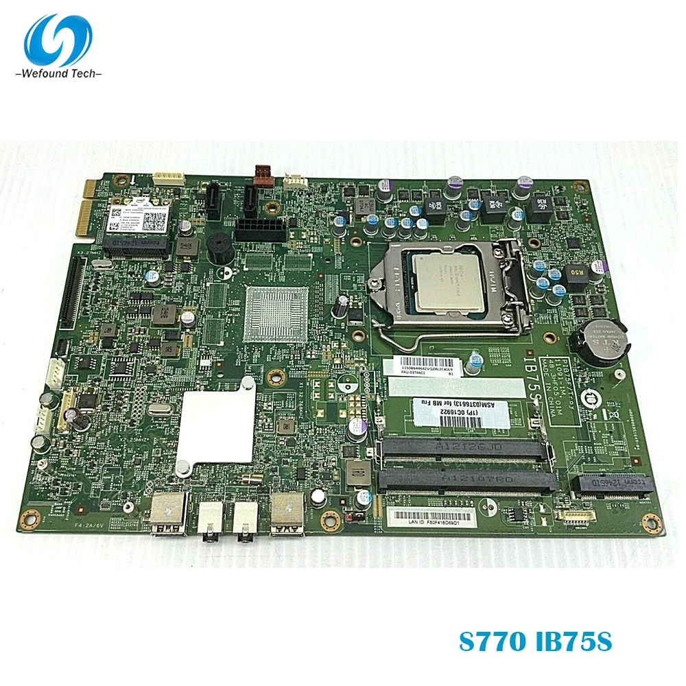100% Working Desktop Motherboard for Lenovo S770 IB75S PIB75F 03T6613 1155 DDR3 System Board Fully Tested
100% Working Desktop Motherboard for Lenovo S770 IB75S PIB75F 03T6613 1155 DDR3 System Board Fully Tested