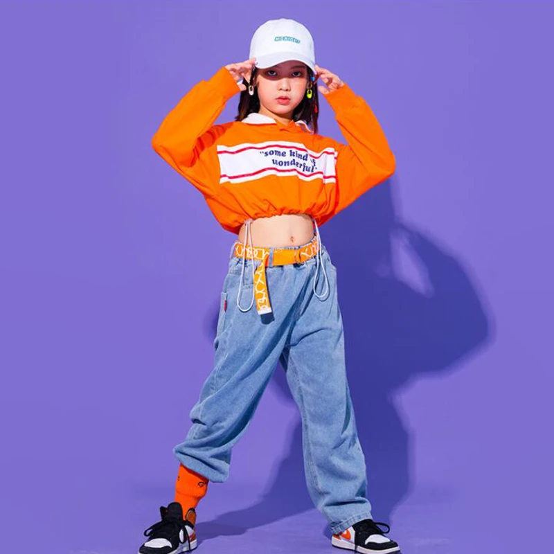 Girls Hip Hop Show Clothing Crop Sweatshirt Jeans pants Street Wear Costumes Kids Concert Pop Dance Wear Clothes Stage Outfits
Girls Hip Hop Show Clothing Crop Sweatshirt Jeans pants Street Wear Costumes Kids Concert Pop Dance Wear Clothes Stage Outfits
