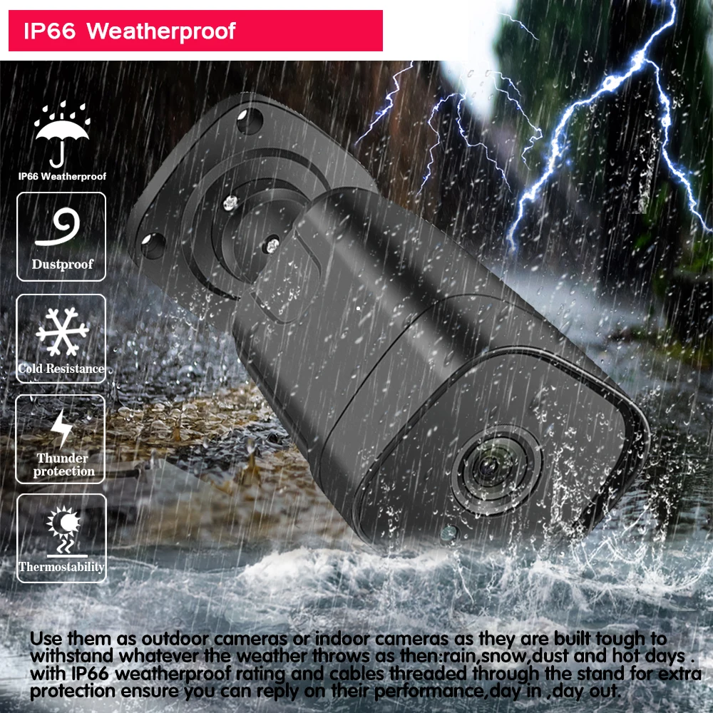 8CH POE Security Camera System NVR 5MP Outdoor Waterproof Sound Audio Record POE IP Camera H.265 CCTV Video Surveillance Kit
8CH POE Security Camera System NVR 5MP Outdoor Waterproof Sound Audio Record POE IP Camera H.265 CCTV Video Surveillance Kit