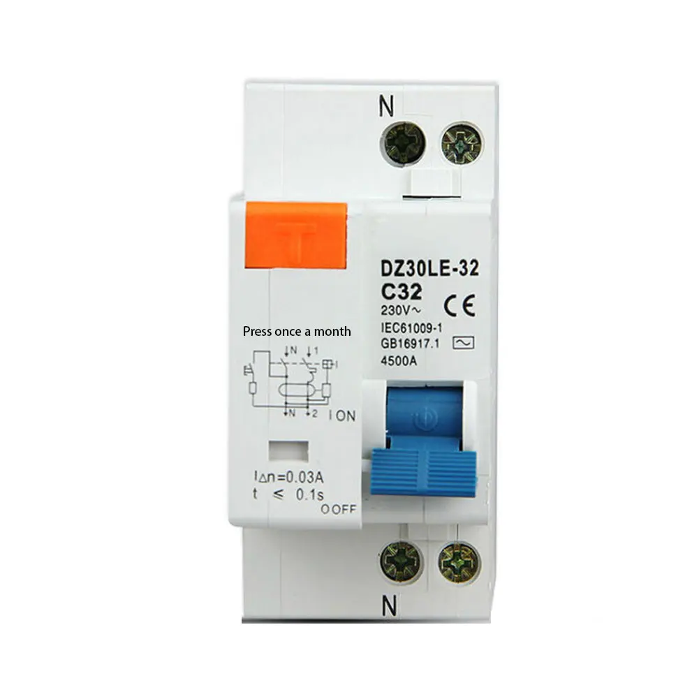 Current Circuit Breaker DZ30LE-32 Residual Circuit Breaker with Over Short Current Leakage Protection 25A 3
Current Circuit Breaker DZ30LE-32 Residual Circuit Breaker with Over Short Current Leakage Protection 25A 3