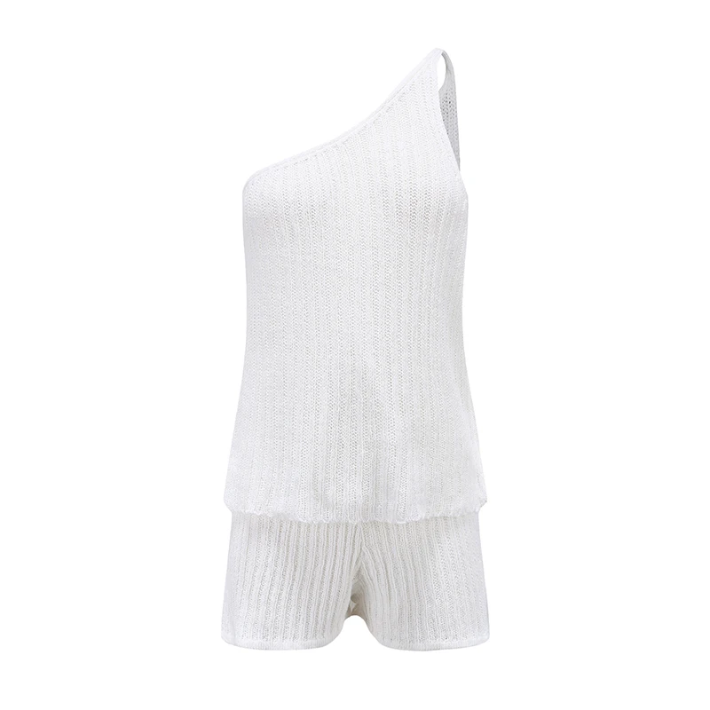 Summer Knitted Ribbed Off Shoulder Women's Suit Halter Sleeveless Top Female Suits 2021 Drawstring Lady Shorts Sets 2 Pieces Set
Summer Knitted Ribbed Off Shoulder Women's Suit Halter Sleeveless Top Female Suits 2021 Drawstring Lady Shorts Sets 2 Pieces Set