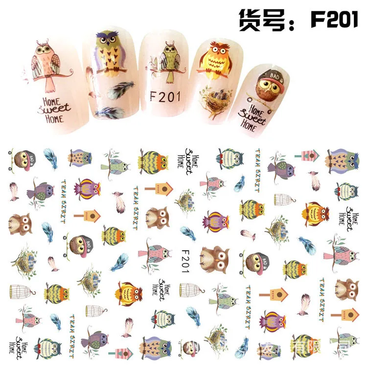 Animal Owl adhesive 3d nail sticker foil for nails art decoration cute cartoon designs nail decals manicure supplies tool
Animal Owl adhesive 3d nail sticker foil for nails art decoration cute cartoon designs nail decals manicure supplies tool