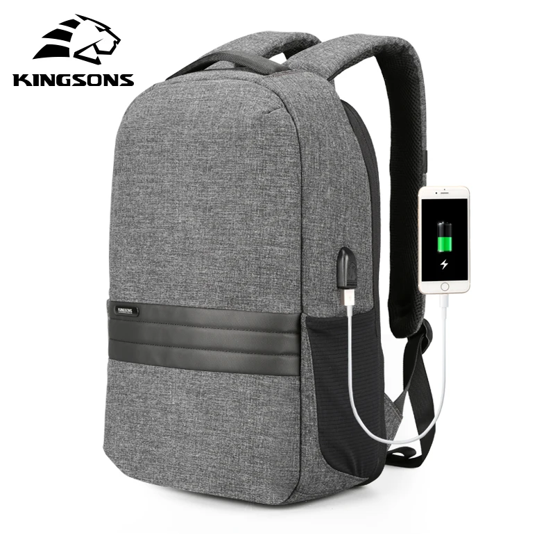 Мужской рюкзак для ноутбука 15 6 дюйма с USB портом зарядки|Мужские рюкзаки| |