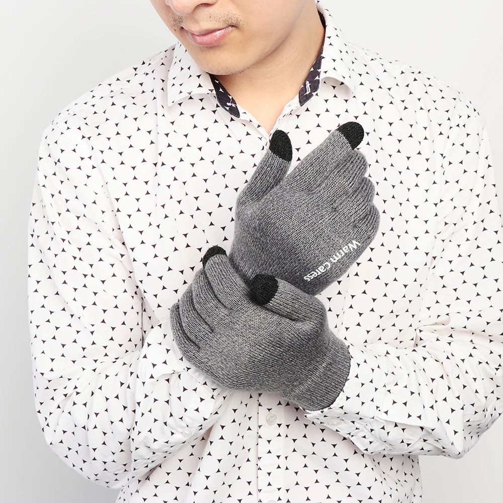 1Pair Men Thicken Knitted Gloves For Phone Screen Male Winter Autumn Warm Wool Cashmere Solid Gloves Men Mitten Business Gloves
1Pair Men Thicken Knitted Gloves For Phone Screen Male Winter Autumn Warm Wool Cashmere Solid Gloves Men Mitten Business Gloves