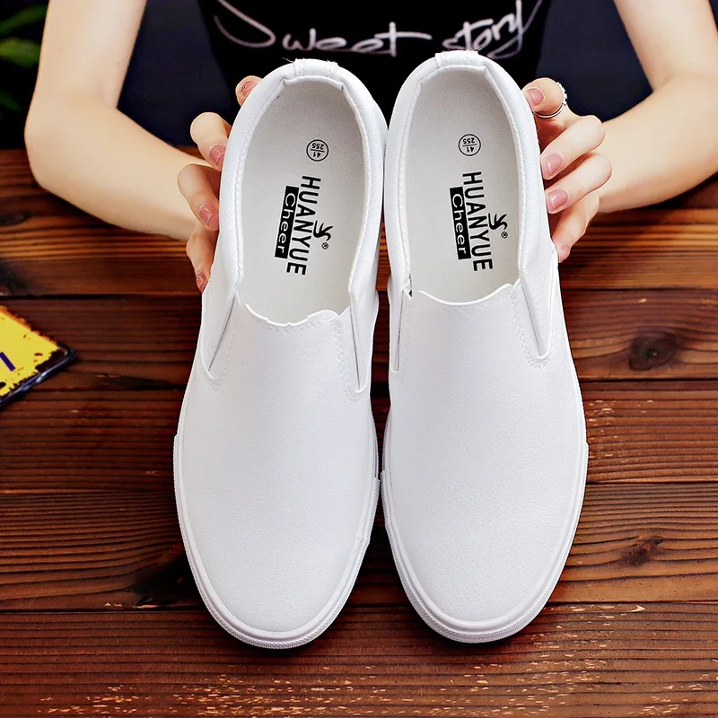 Leather Casual Shoes White Sneakers Slip on Casual Shoes Men Loafers Fashion Flats Sneakers Male Loafers Zapatillas Hombre 2020
Leather Casual Shoes White Sneakers Slip on Casual Shoes Men Loafers Fashion Flats Sneakers Male Loafers Zapatillas Hombre 2020