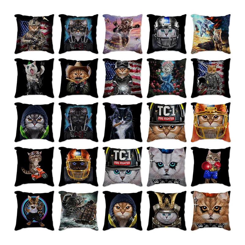 45x45cm Cats Cushion Covers Home Decoration Cushion Cover For Sofa Throw Pillow Case decors Animals Case Pillowcase
45x45cm Cats Cushion Covers Home Decoration Cushion Cover For Sofa Throw Pillow Case decors Animals Case Pillowcase