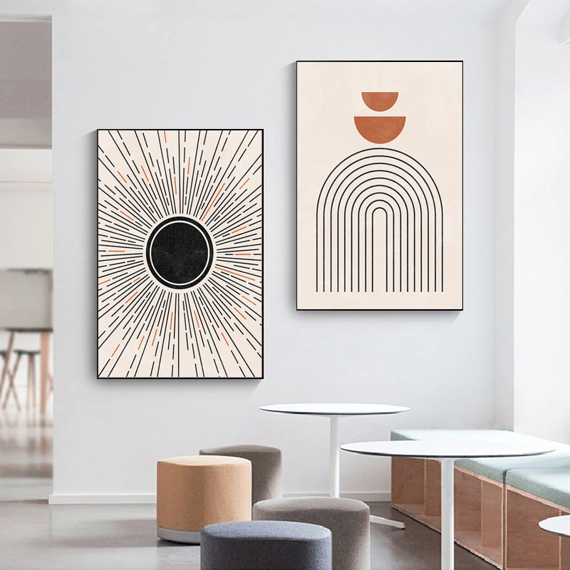Geometric Lines Abstract Retro Poster Sun Moon Canvas Painting Rainbow Modern Art Printing Wall Painting Living Room Decoration
Geometric Lines Abstract Retro Poster Sun Moon Canvas Painting Rainbow Modern Art Printing Wall Painting Living Room Decoration