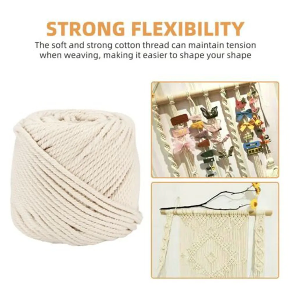 4 Mm Natural Beige Macrame Cord Cotton Twisted Cord Rope DIY Craft Artisan Macrame String Environmental Protection Craft
4 Mm Natural Beige Macrame Cord Cotton Twisted Cord Rope DIY Craft Artisan Macrame String Environmental Protection Craft