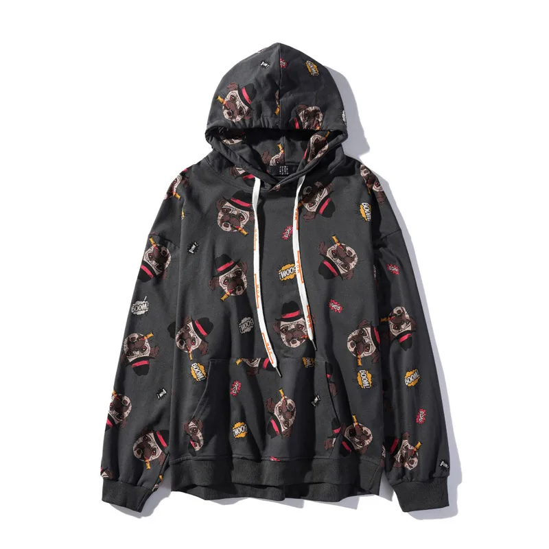 FMZXG Hooded sweater men's fashion hip hop loose Japanese autumn top coat Harajuku fashion brand