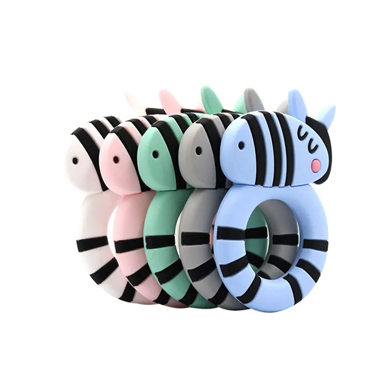 New 1Pcs BPA Free Silicone Teethers Food Grade Tiny Zebra Shaped DIY Teething Necklace Baby Shower Gifts Cartoon Animals Teether
New 1Pcs BPA Free Silicone Teethers Food Grade Tiny Zebra Shaped DIY Teething Necklace Baby Shower Gifts Cartoon Animals Teether