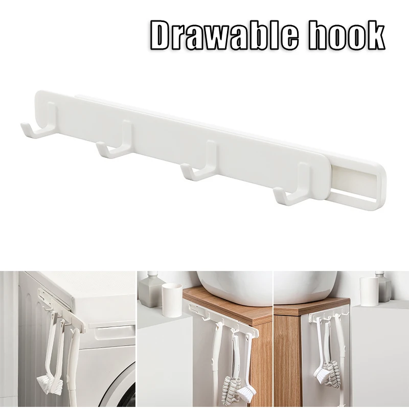 Movable Coat Hooks for Home Wall Mounted Plastic 4 Hooks Hanger Rack Holder Kitchen hook for Clothes Hats Robes Towels
Movable Coat Hooks for Home Wall Mounted Plastic 4 Hooks Hanger Rack Holder Kitchen hook for Clothes Hats Robes Towels