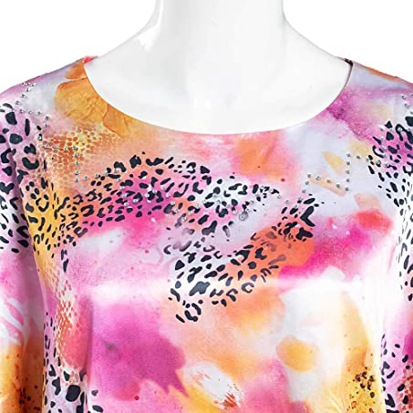 Lady Fashion Women Top T-Shirt Half Sleeve Printing Loose Elegant 2021 Tshirt Clothes
Lady Fashion Women Top T-Shirt Half Sleeve Printing Loose Elegant 2021 Tshirt Clothes