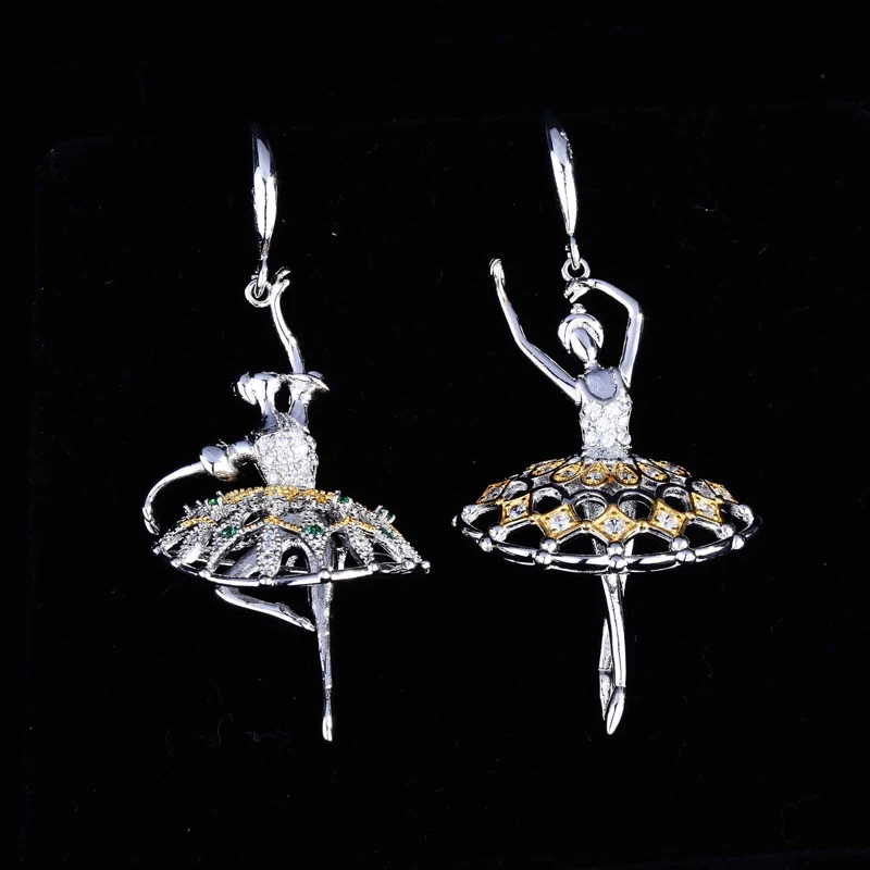 Fashion Creative Ballet Girl Drop Earrings Elegant Asymmetric Design Silver Jewelry For Women Wedding Party Unique Birthday Gift
Fashion Creative Ballet Girl Drop Earrings Elegant Asymmetric Design Silver Jewelry For Women Wedding Party Unique Birthday Gift