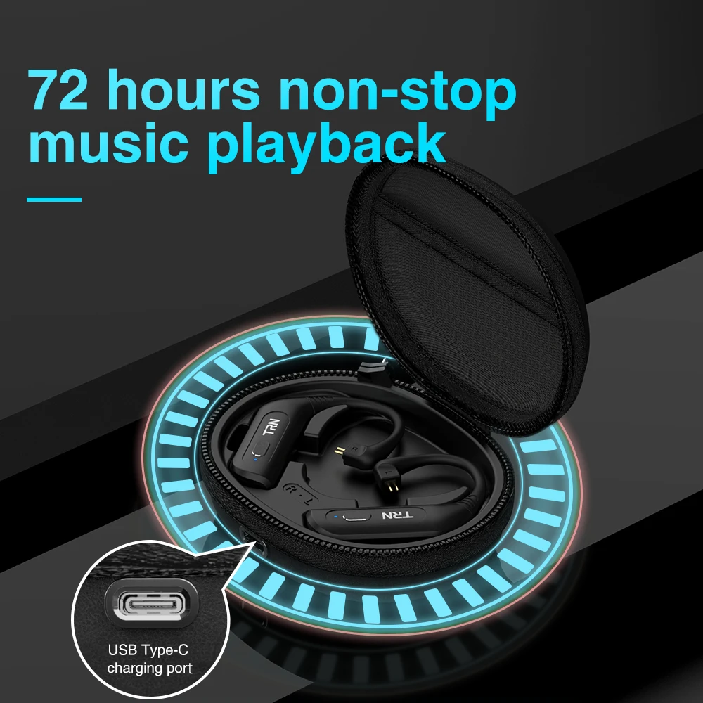 TRN BT20S PRO APTX Wireless Headphones Bluetooth-compatible TWS 5.0 HIFI Earphone 2PIN/MMCX QDC Connector plug TRN BA8 VX ST1
TRN BT20S PRO APTX Wireless Headphones Bluetooth-compatible TWS 5.0 HIFI Earphone 2PIN/MMCX QDC Connector plug TRN BA8 VX ST1