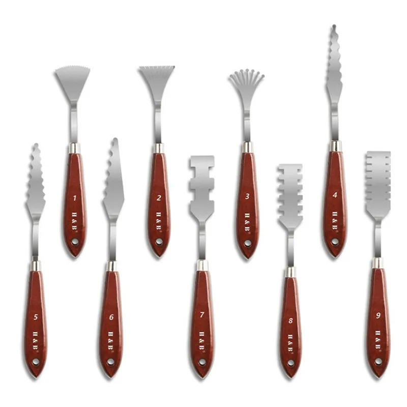 Палитра ножи Краски ing Портативный Нержавеющая сталь шпатель палитра Ножи Масло Краски металлические Ножи деревянной ручкой 9 PieceB
Палитра ножи Краски ing Портативный Нержавеющая сталь шпатель палитра Ножи Масло Краски металлические Ножи деревянной ручкой 9 PieceB