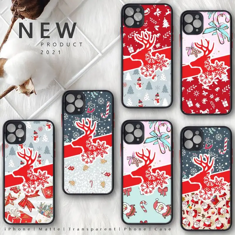 Merry Christmas Elk Santa Phone Case matte transparent For iphone 7 8 11 12 plus mini x xs xr pro max cover
Merry Christmas Elk Santa Phone Case matte transparent For iphone 7 8 11 12 plus mini x xs xr pro max cover