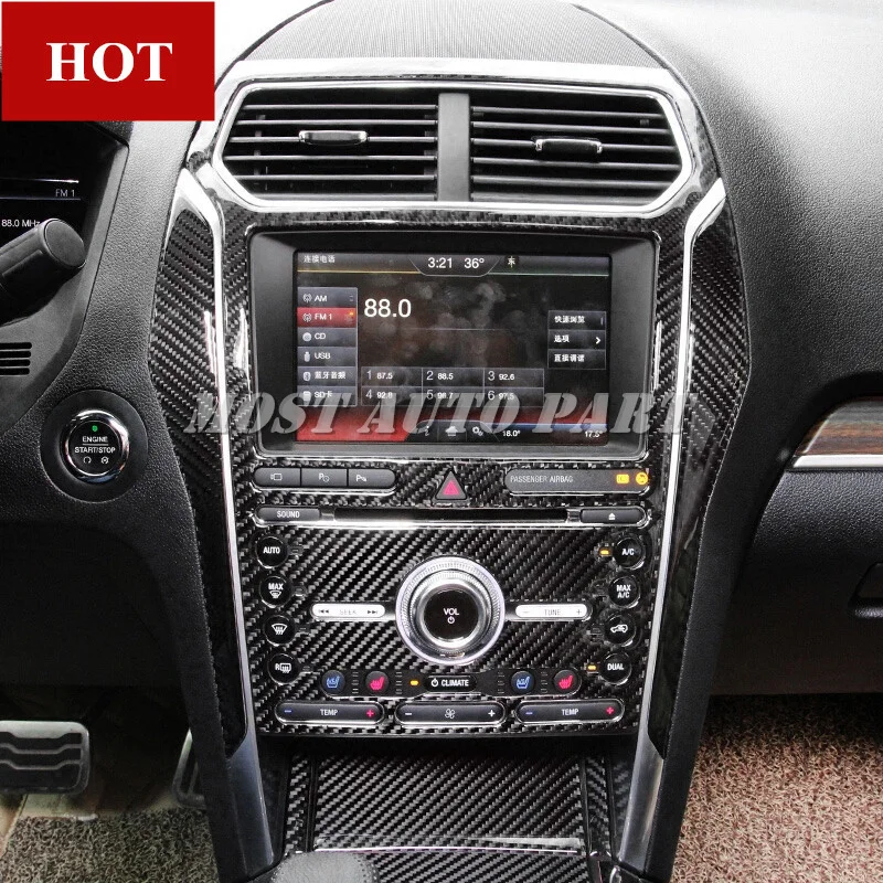 Carbon Fiber Center Console Moulding Trim Cover For Ford Explorer 2016-2018 Car accesories interior Car Trim
Carbon Fiber Center Console Moulding Trim Cover For Ford Explorer 2016-2018 Car accesories interior Car Trim