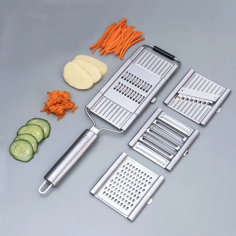 Vegetable Slicer Stainless Steel 3-in-1 Multi-purpose Fruit Potato Peeler Cutter Carrot Grater With Handle Shredder Kitchen Tool
Vegetable Slicer Stainless Steel 3-in-1 Multi-purpose Fruit Potato Peeler Cutter Carrot Grater With Handle Shredder Kitchen Tool