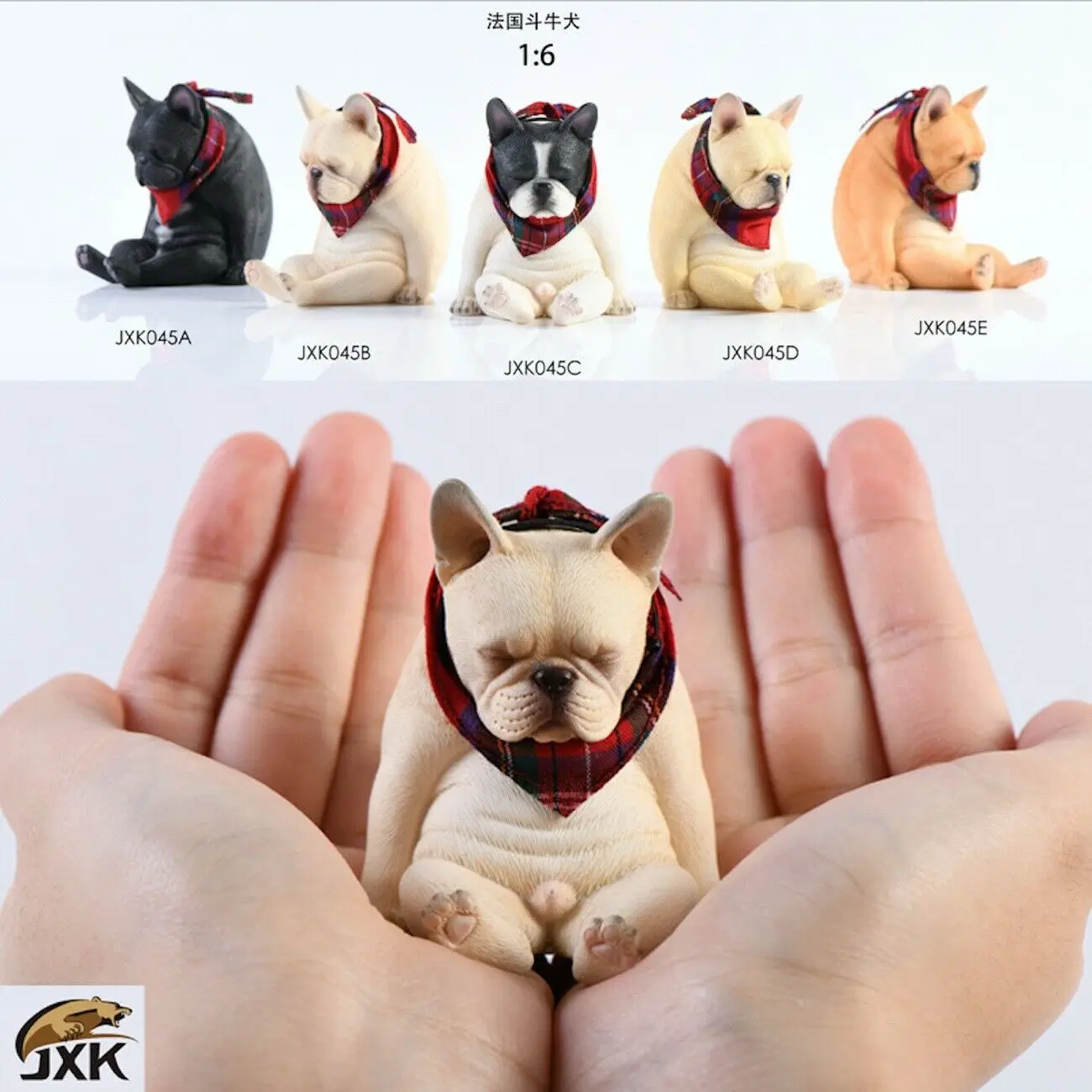 JXK 1/6 JXK045 панель в форме французского бульдога декадентский модель собаки «животное» из смолы фигурка для домашних животных игрушки в ассор...
JXK 1/6 JXK045 панель в форме французского бульдога декадентский модель собаки «животное» из смолы фигурка для домашних животных игрушки в ассор...