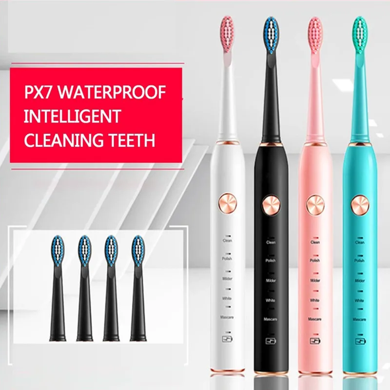 Sonic USB Charging Waterproof Electric Toothbrush Intelligent Timing Reminder Waterproof Smart Toothbrush
Sonic USB Charging Waterproof Electric Toothbrush Intelligent Timing Reminder Waterproof Smart Toothbrush