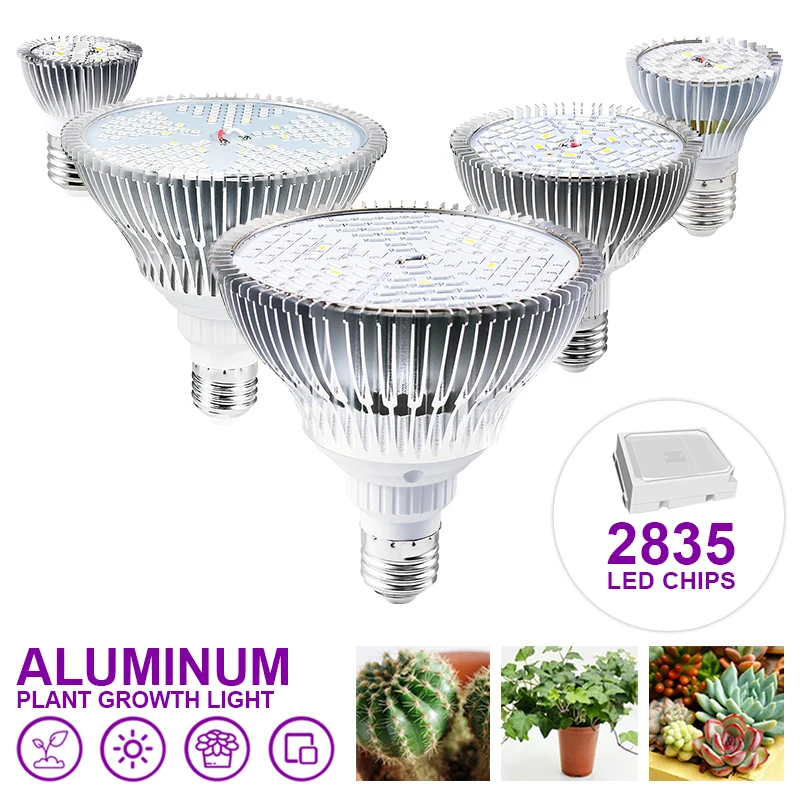 LED Growth Lamp E27 LED Growing Bulb for Indoor 30W 50W 80W Aluminum Hydroponics Flowers Plants LED Grow Light Full Spectrum
LED Growth Lamp E27 LED Growing Bulb for Indoor 30W 50W 80W Aluminum Hydroponics Flowers Plants LED Grow Light Full Spectrum