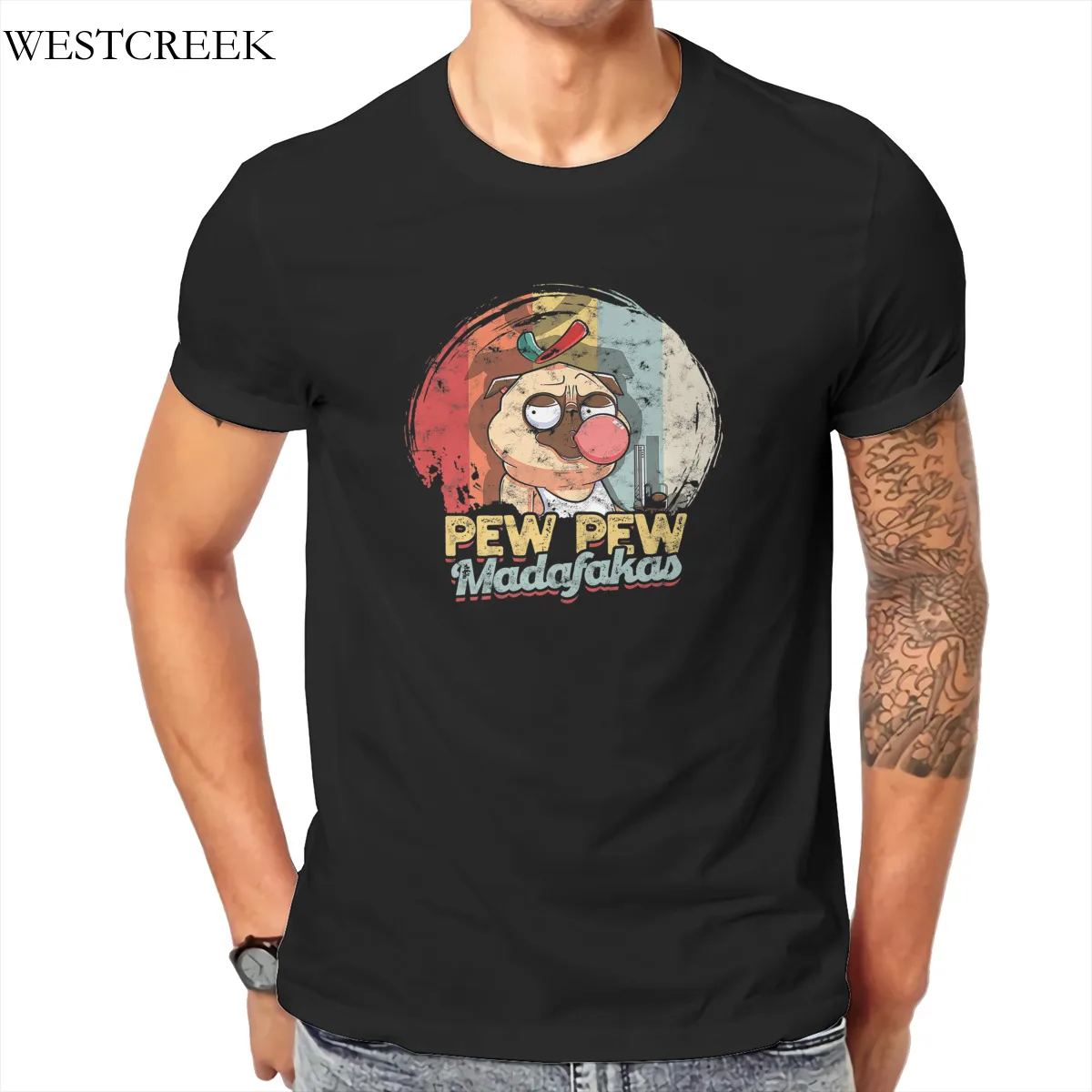 WESTCREEK Wholesale Dog Pew Pew Madafakas print Couples Round Collar US Size customize Men's T-Shirts 164530
WESTCREEK Wholesale Dog Pew Pew Madafakas print Couples Round Collar US Size customize Men's T-Shirts 164530