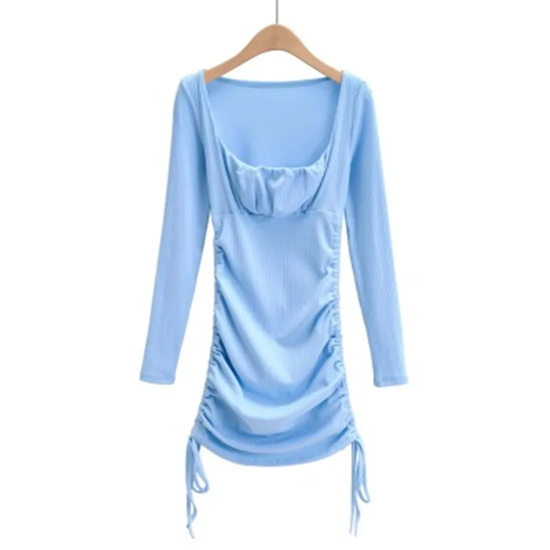 2021 Spring Fashion Sexy Nightclub Short Solid Colorful Square Collar Tight Dress for Women 050
2021 Spring Fashion Sexy Nightclub Short Solid Colorful Square Collar Tight Dress for Women 050