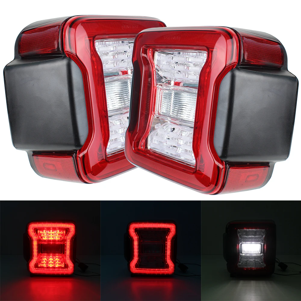 Smoked & Red LED Tail Light Stop Reverse Turn Signal Light Daytime Running Lights For Jeep Wrangler JL 2018 2019 Tail lights
Smoked & Red LED Tail Light Stop Reverse Turn Signal Light Daytime Running Lights For Jeep Wrangler JL 2018 2019 Tail lights