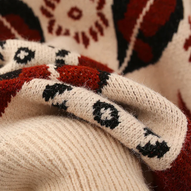 Lazy Style Thickened V-neck Pullover Sweater Women Autumn Clothing 2020 New Loose Leaf Jacquard Student Knit Sweater Women
Lazy Style Thickened V-neck Pullover Sweater Women Autumn Clothing 2020 New Loose Leaf Jacquard Student Knit Sweater Women