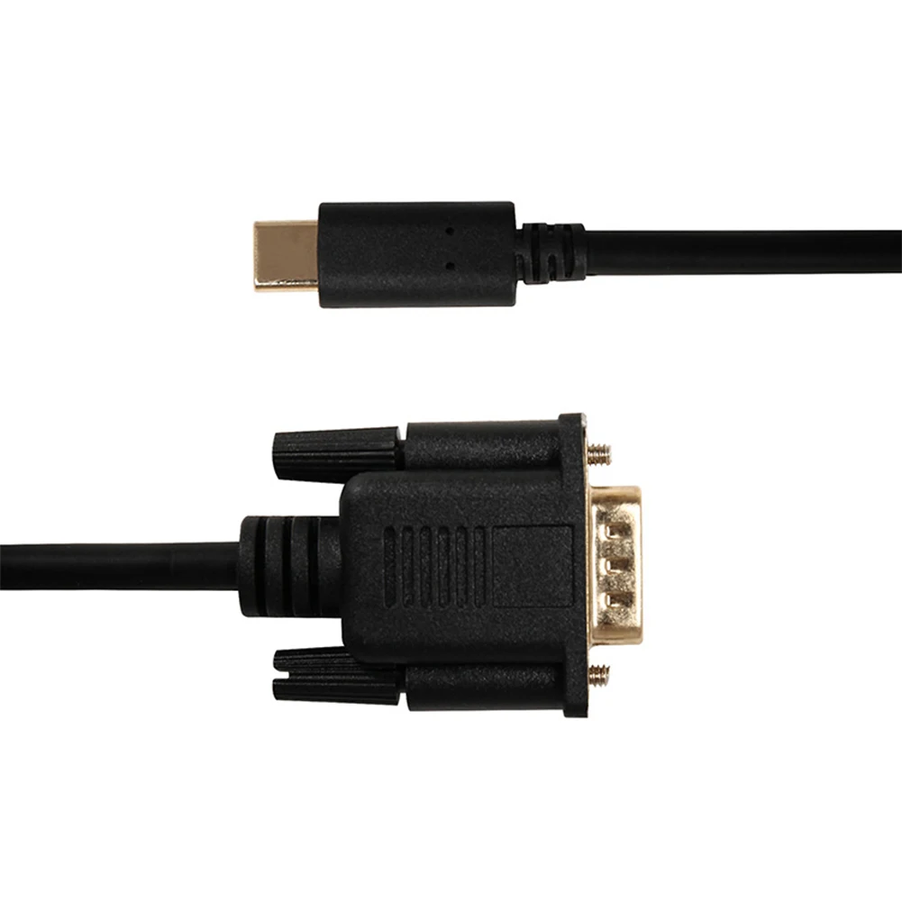 Laptop External Video Projector USB C 1080P Type C to VGA Adapter Cable for Laptop Macbook Air TV Projector 1.8m
Laptop External Video Projector USB C 1080P Type C to VGA Adapter Cable for Laptop Macbook Air TV Projector 1.8m