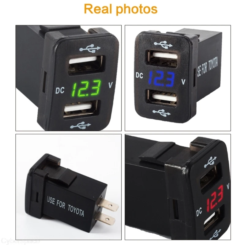 12V Dual USB Ports Car Charger Socket Voltmeter 4.2A Power Adapter For Toyota O30 dropship
12V Dual USB Ports Car Charger Socket Voltmeter 4.2A Power Adapter For Toyota O30 dropship