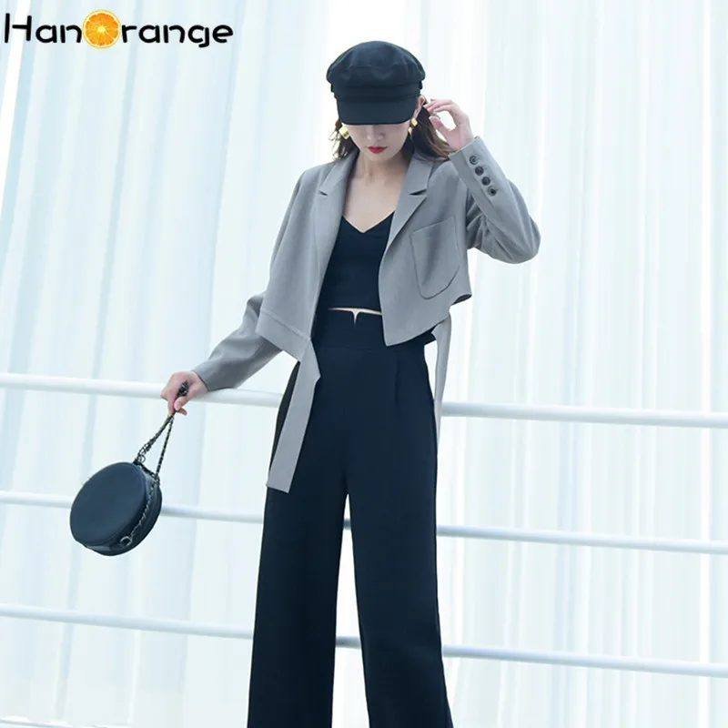 Короткий Блейзер HanOrange, с лентами, без пуговиц, с длинным рукавом, осенний, 2020
Короткий Блейзер HanOrange, с лентами, без пуговиц, с длинным рукавом, осенний, 2020