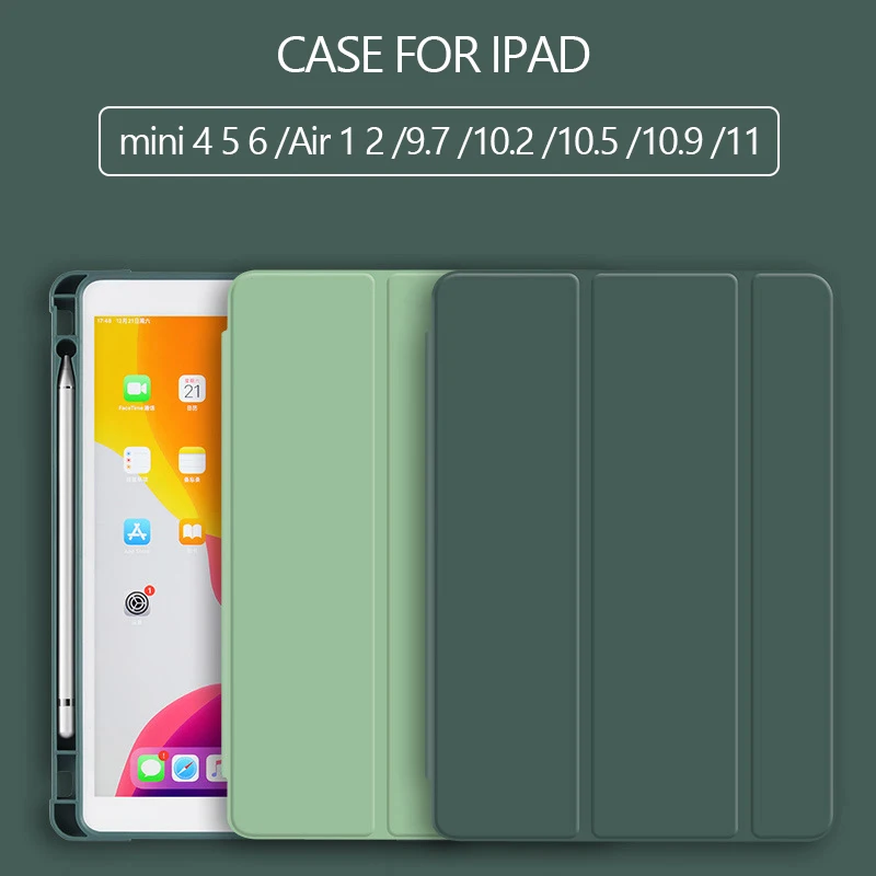 LAZERMUR Case For iPad Air 4 10.9 With Pencil Holder 2021 For iPad Pro 11 10.5 10.2 7th 8th Gen Air 2 9.7 Tablet Case Funda 
LAZERMUR Case For iPad Air 4 10.9 With Pencil Holder 2021 For iPad Pro 11 10.5 10.2 7th 8th Gen Air 2 9.7 Tablet Case Funda