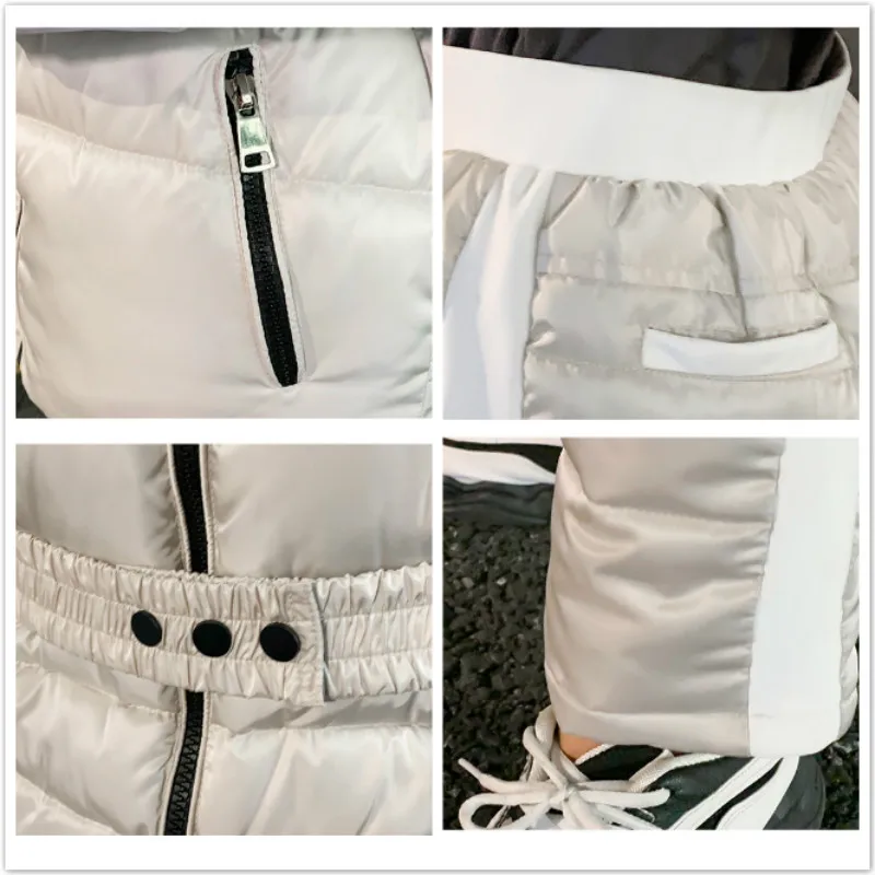 FORERUN Women Two Piece Set Fur Hooded Parka and Cotton Padding Long Pants Winter Warm Slim Belt Quilted Jackets -35centigrade
FORERUN Women Two Piece Set Fur Hooded Parka and Cotton Padding Long Pants Winter Warm Slim Belt Quilted Jackets -35centigrade