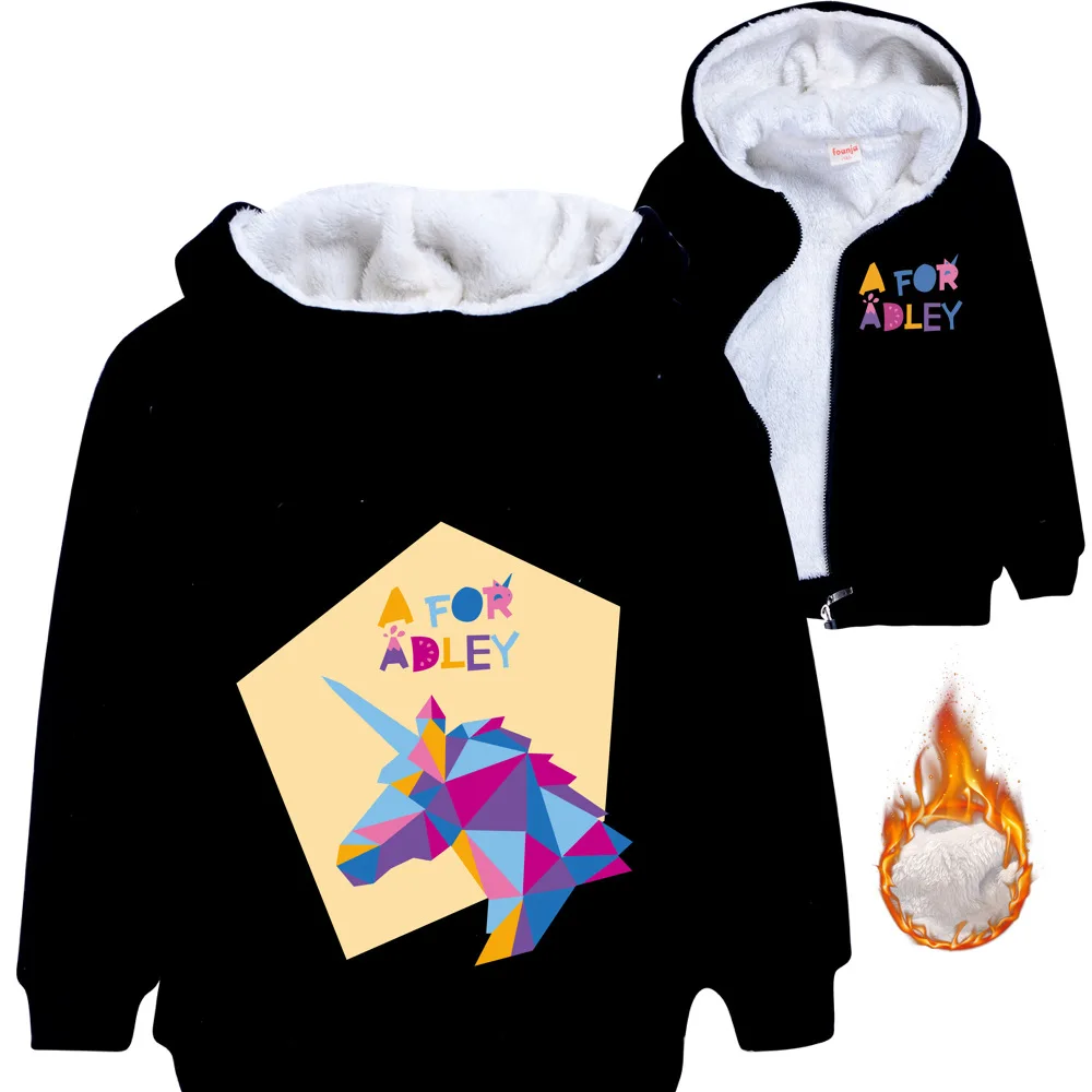 New A FOR ADLEY Girls Boys Winter Thicken Plush Jackets Kids Fleece Hoodies Girls Baby Zipper Warm Coat Children Clothing 2-15Y
New A FOR ADLEY Girls Boys Winter Thicken Plush Jackets Kids Fleece Hoodies Girls Baby Zipper Warm Coat Children Clothing 2-15Y