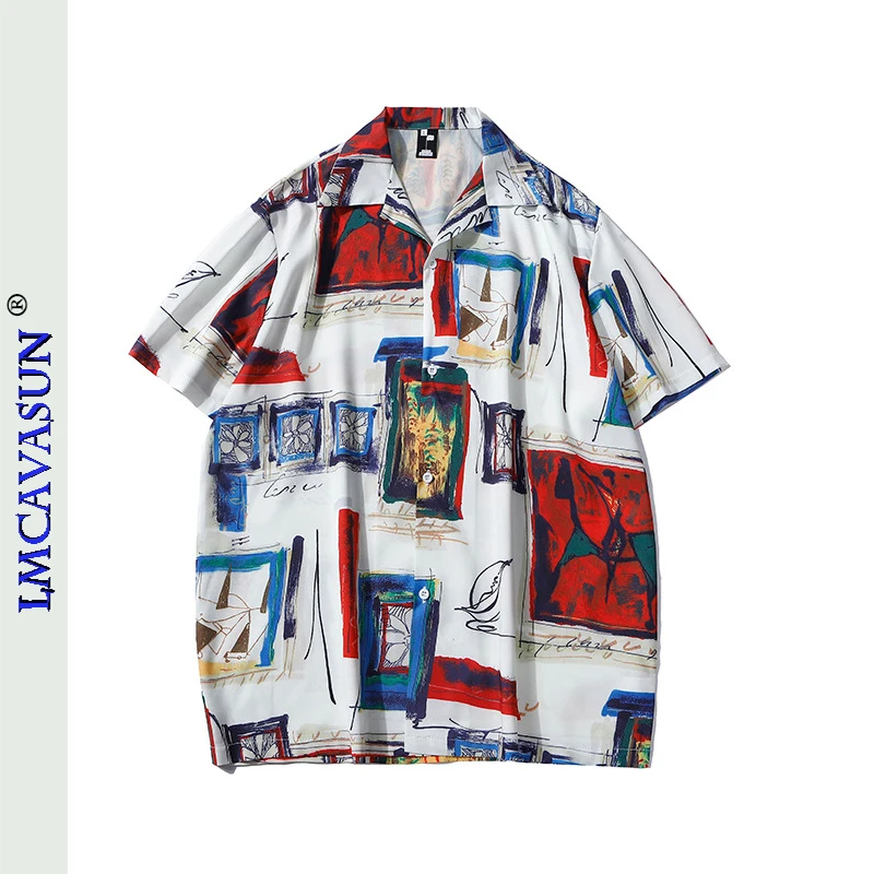LEIMEICHEN Baroque Retro Shirt Summer Short-Sleeved Button Shirt Summer New Beach Flower Shirt Men Oversized Loose Casual Top
LEIMEICHEN Baroque Retro Shirt Summer Short-Sleeved Button Shirt Summer New Beach Flower Shirt Men Oversized Loose Casual Top