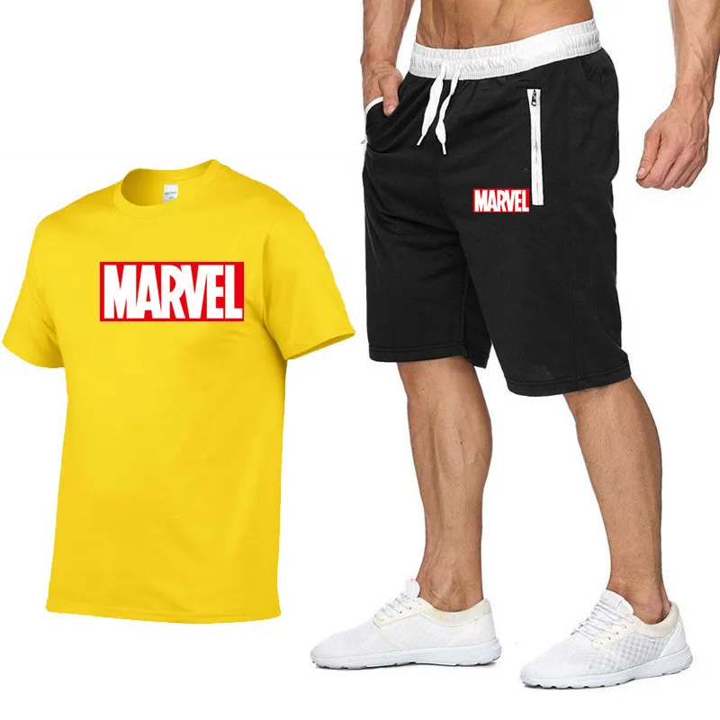 Marvel men's casual fashion sports suit short sleeve T-shirt 2 piece set muscle exercise fitness strong and handsome men T-shirt
Marvel men's casual fashion sports suit short sleeve T-shirt 2 piece set muscle exercise fitness strong and handsome men T-shirt